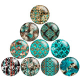 20MM Leopard print pattern Print  glass snaps buttons