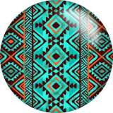 20MM Leopard print pattern Print  glass snaps buttons