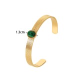 Stainless steel zircon bracelet