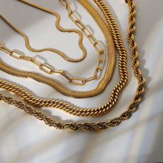 Stainless steel necklace snake rope chain hip hop chain