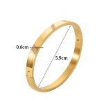 Stainless steel zircon bracelet