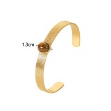Stainless steel zircon bracelet