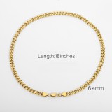 Stainless steel necklace snake rope chain hip hop chain