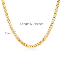 Stainless steel necklace snake rope chain hip hop chain