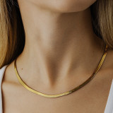 Stainless steel necklace snake rope chain hip hop chain