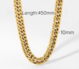 Stainless steel necklace snake rope chain hip hop chain