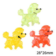 Teddy dog diy cartoon resin animal 20mm snap button charms