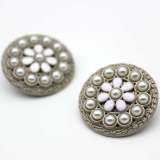 25 styles 20MM love flower metal Pearl Rhinestones snap button charms