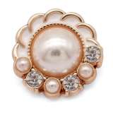 25 styles 20MM love flower metal Pearl Rhinestones snap button charms