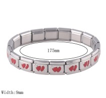 Stainless steel love elastic bracelet