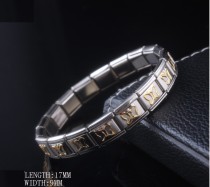 Stainless steel butterfly elastic bracelet
