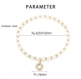 Stainless Steel Pearl Necklace Mother's Day Gift