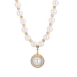 Stainless Steel Pearl Necklace Mother's Day Gift