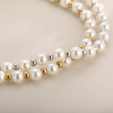 Stainless Steel Pearl Necklace Mother's Day Gift