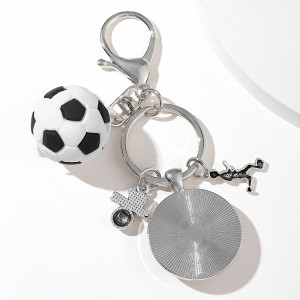 Mother's Day Football Metal Keyring