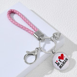 Metal Leather Keychain Mother's Day Father's Day Gift