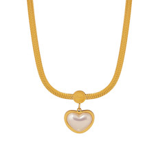 Stainless steel love necklace