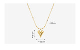 Stainless steel love necklace