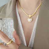 Stainless steel love necklace