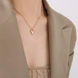 Stainless steel love necklace