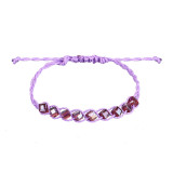 Handwoven waterproof wax thread bracelet Bohemian crystal bracelet