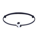 Ball Bracelet Handwoven Wax Thread Baseball Football Basketball Volleyball Adjustable Bracelet