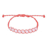Handwoven waterproof wax thread bracelet Bohemian crystal bracelet