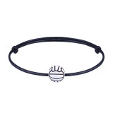 Ball Bracelet Handwoven Wax Thread Baseball Football Basketball Volleyball Adjustable Bracelet