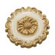 23MM Metal Flower Drop Oil Black and White snap button charms