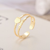 Stainless steel adjustable ring with opening