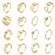 Stainless steel adjustable ring with opening