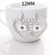 Love Pearl Earrings fit 12MM Snaps button jewelry wholesale