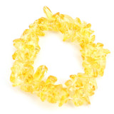 Natural Colorful Crystal Irregular Crushed Stone Double Layer Woven Cross Elastic Bracelet