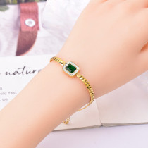 Square Zircon Bracelet Necklace