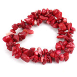 Natural Colorful Crystal Irregular Crushed Stone Double Layer Woven Cross Elastic Bracelet