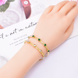 Zircon Heart Necklace Bracelet