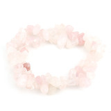 Natural Colorful Crystal Irregular Crushed Stone Double Layer Woven Cross Elastic Bracelet