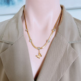 Stainless Steel Love Butterfly Necklace