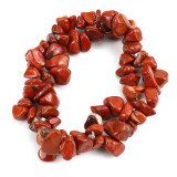 Natural Colorful Crystal Irregular Crushed Stone Double Layer Woven Cross Elastic Bracelet
