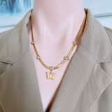 Stainless Steel Love Butterfly Necklace