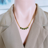 Zircon Heart Necklace Bracelet