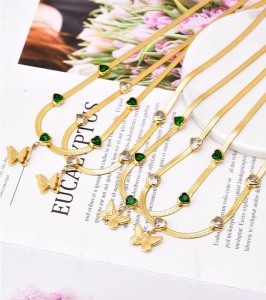 Stainless Steel Love Butterfly Necklace