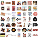 50 TV series Daisy and band graffiti stickers decorated guitar suitcase waterproof