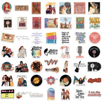 50 TV series Daisy and band graffiti stickers decorated guitar suitcase waterproof