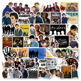 50 outdoor graffiti stickers for American TV dramas, luggage, laptop, waterproof, removable, and non repeating stickers