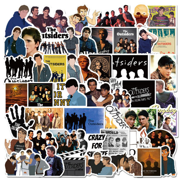 50 outdoor graffiti stickers for American TV dramas, luggage, laptop, waterproof, removable, and non repeating stickers