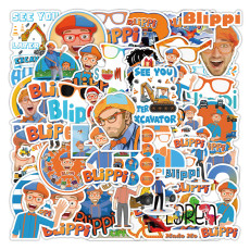 50 Blippi graffiti hand ledger stickers diy stationery box luggage storage box waterproof stickers