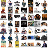 50 outdoor graffiti stickers for American TV dramas, luggage, laptop, waterproof, removable, and non repeating stickers