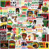50 Black Liberation Day Graffiti Stickers Decorated Guitar Luggage DIY Waterproof Decals