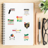 50 Black Liberation Day Graffiti Stickers Decorated Guitar Luggage DIY Waterproof Decals